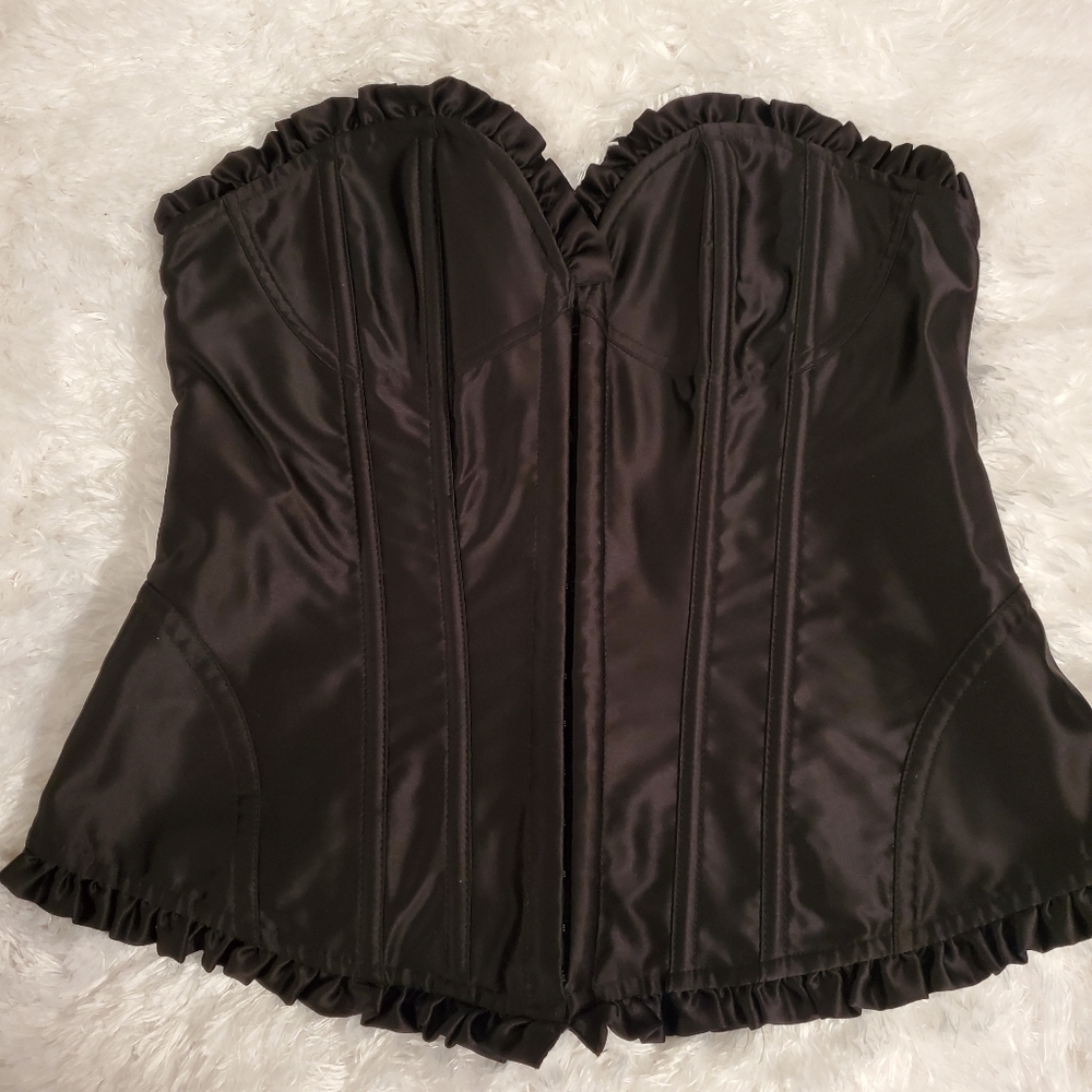 Victoria's Secret | Black Sexy Little Things Satin Corset - Medium